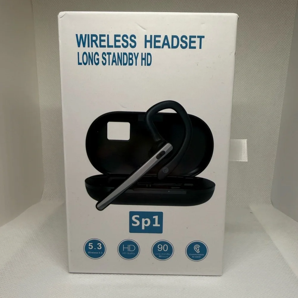 Sp1 Wireless Headset Bluetooth Ear Hook - Black